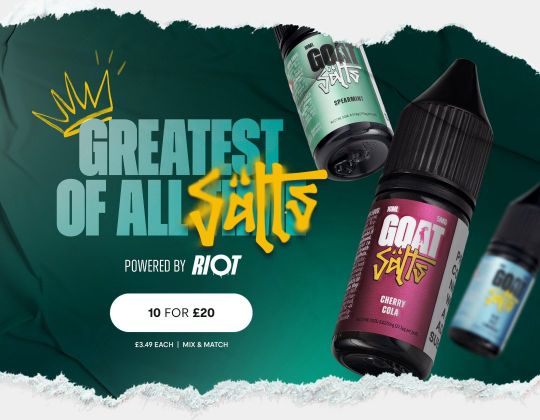 Goat Salts E-Liquid | 10 for £20 Mix & Match