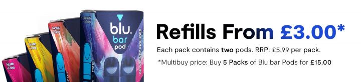 Blu Bar 1000 Kit Refills from £3