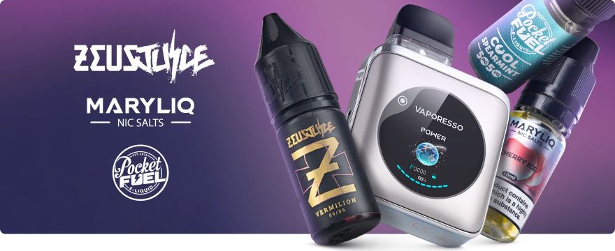 3 Free E-Liquids with selected kits