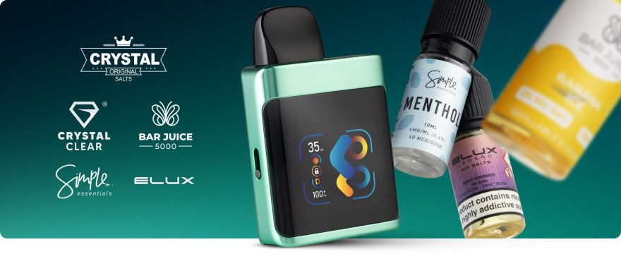 3 Free E-Liquids with selected kits