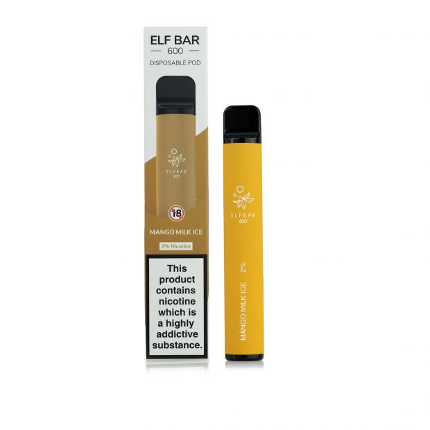 Mango Milk Ice | ELF BAR 600 Disposable Vape | ET UK