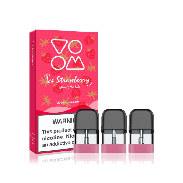 Voom Ice Strawberry Pods (Pack of 3) | Electric Tobacconist UK