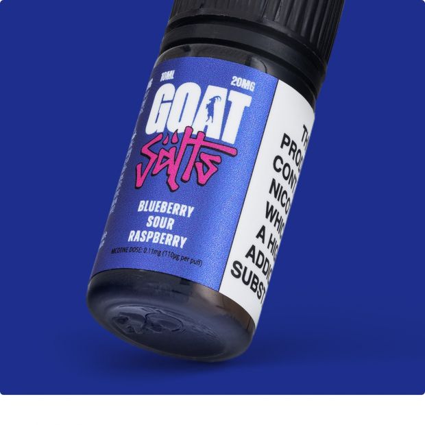 GOAT Salts Blueberry Sour Raspberry Nic Salt E-Liquid | ET UK