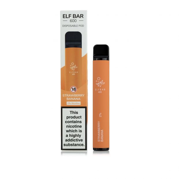 Strawberry Banana | ELF BAR 600 Disposable Vape | ET UK