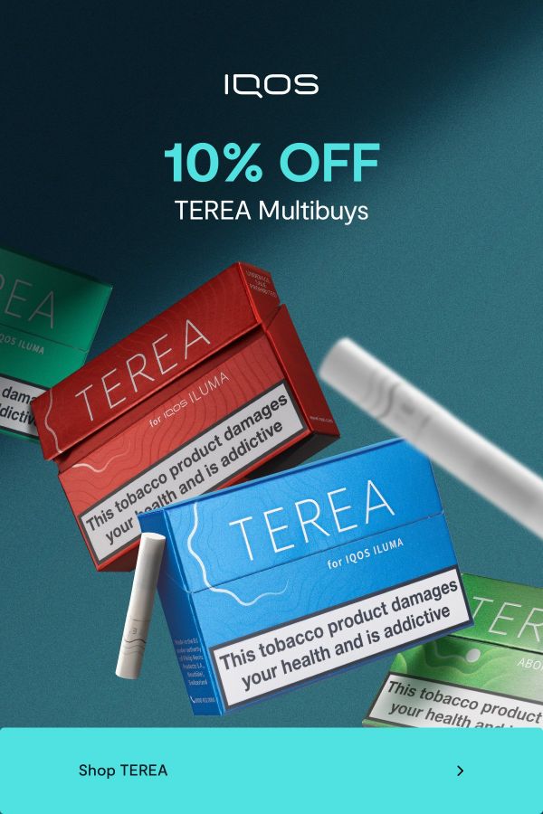 10% Off all TEREA Mulitbuy advert