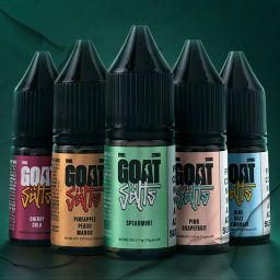 3 Free GOAT Salts E-Liquids with selected kits