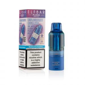 ELFBar-Plus50-Blueberry Sour Raspberry Pod & box