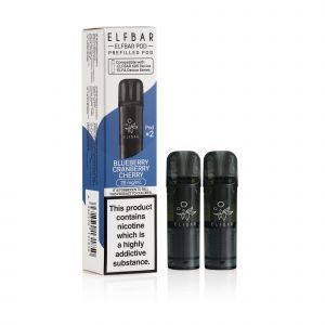 Elf Bar 600 Blueberry Cranberry Cherry Pods & box