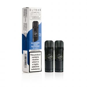 Elf Bar 600 Blueberry Sour Raspberry Pods & box