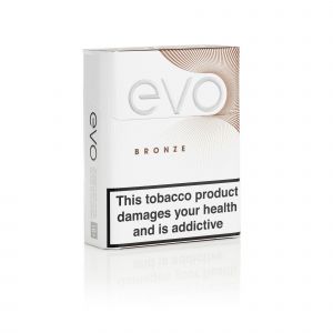 A closed pack of Ploom EVO Bronze sticks