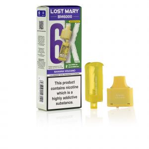 Lost Mary BM6000 Banana Volcano pod & box