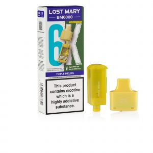 Lost Mary BM6000 Triple Melon pod and box