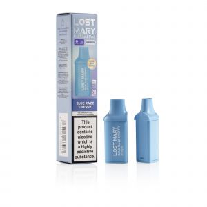 Lost Mary Blue Razz Cherry pod and box