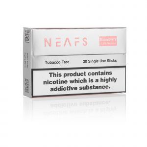 A closed pack of NEAFS Strawberry sticks