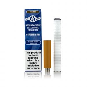 OK Vape Tobacco Starter kit Box, battery and cart