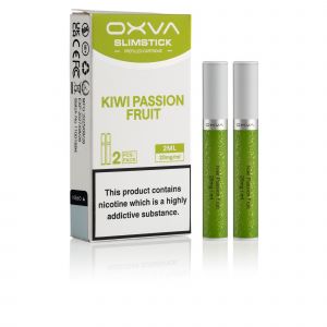 Oxva Slimstick Kiwi Passion fruit pods & box
