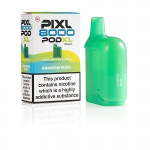 Pixl 8000 Rainbow Rush pod and box
