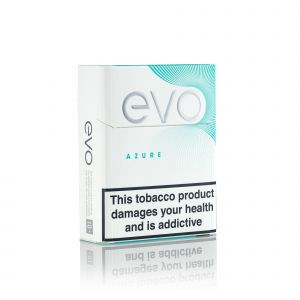 A closed pack of Ploom EVO Azure sticks