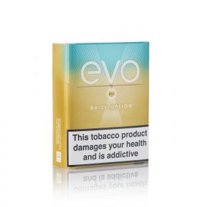 A closed pack of Ploom EVO Baize Option sticks