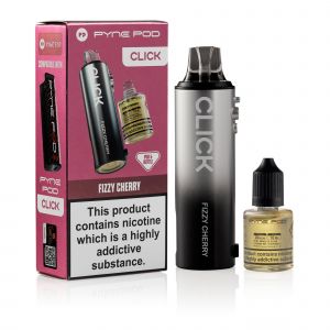 Pyne Pod Click refill Fizzy Cherry & box