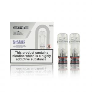 SKE Crystal Plus E-Liquid Pods and box Blue Razz Lemonade