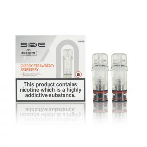 SKE Crystal Plus E-Liquid Pods and box Cherry Strawberry Raspberry