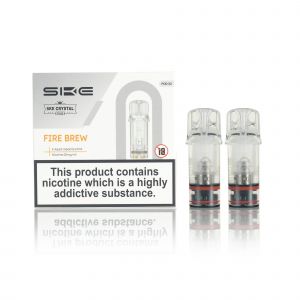 SKE Crystal Plus E-Liquid Pods and box Fire Brew