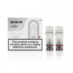 SKE Crystal Plus E-Liquid Pods and box Lemon & Lime