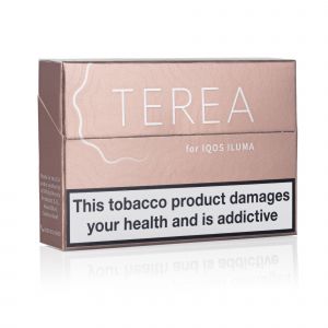 A closed pack of IQOS Terea Teak sticks