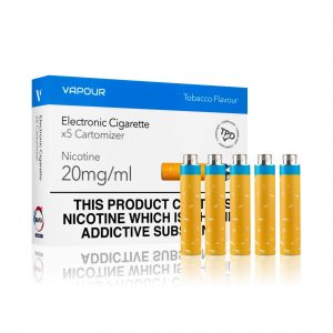 Vapourlites Tobacco E-Cigarette Cartomizer Refills with box