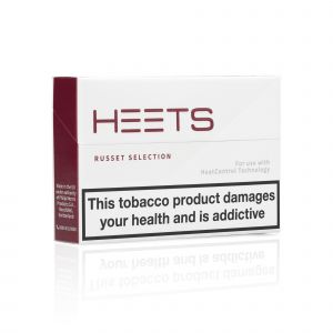 A closed pack of HEETS Russet sticks