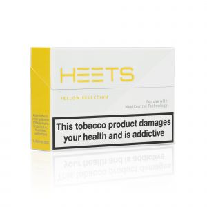 A closed pack of HEETS Yellow sticks