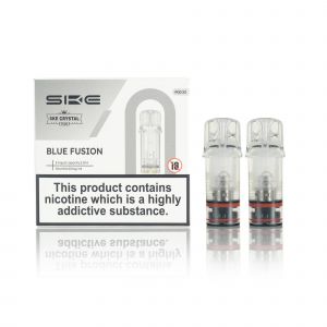 SKE Crystal Plus E-Liquid Pods and box Blue Fusion