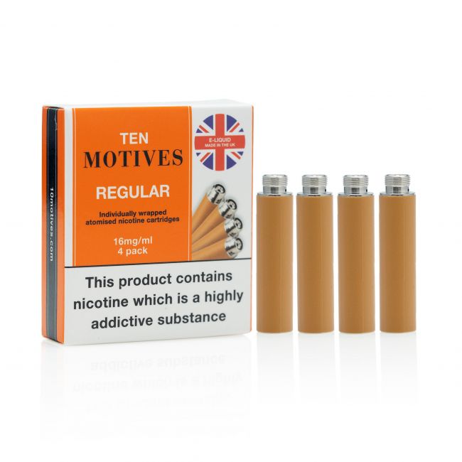 10 Motives Regular Refills cartomizer and box
