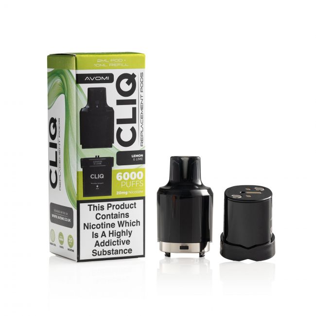 Avomi Lemon & Lime Cliq 6000 Pods & Box
