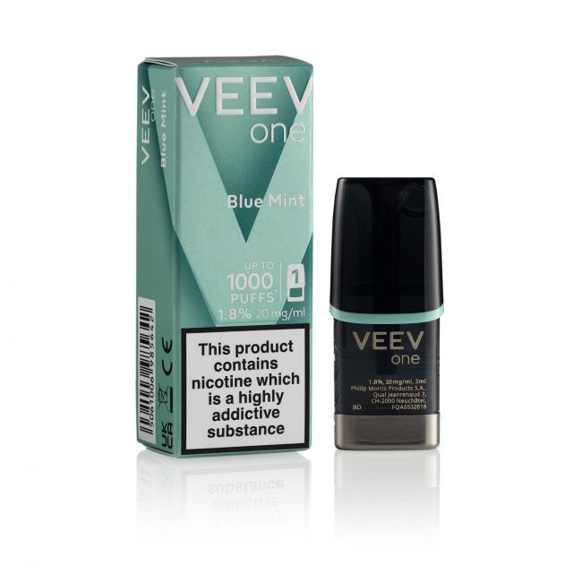 Blue Mint box and pod