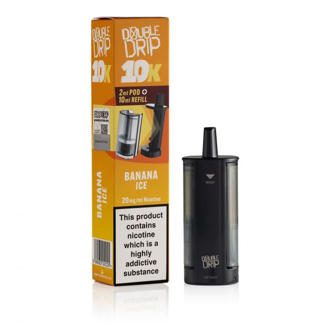 Double Drip 10K Banana Ice pod & box