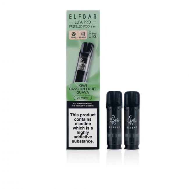 ELFA PRO Kiwi Passion Fruit Guava Box and Pods