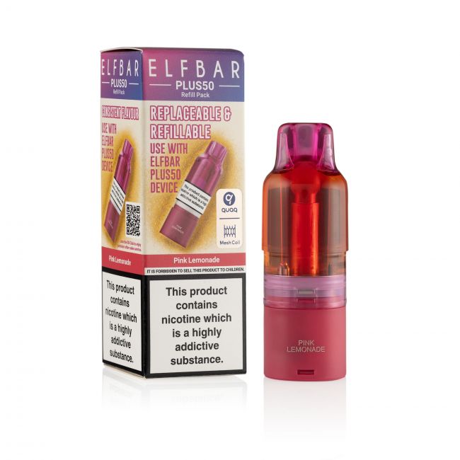 ELFBar-Plus50-Pink Lemonade Pod & box
