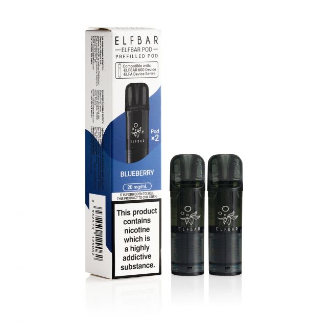 Elf Bar 600 Bluebbery Pods & box