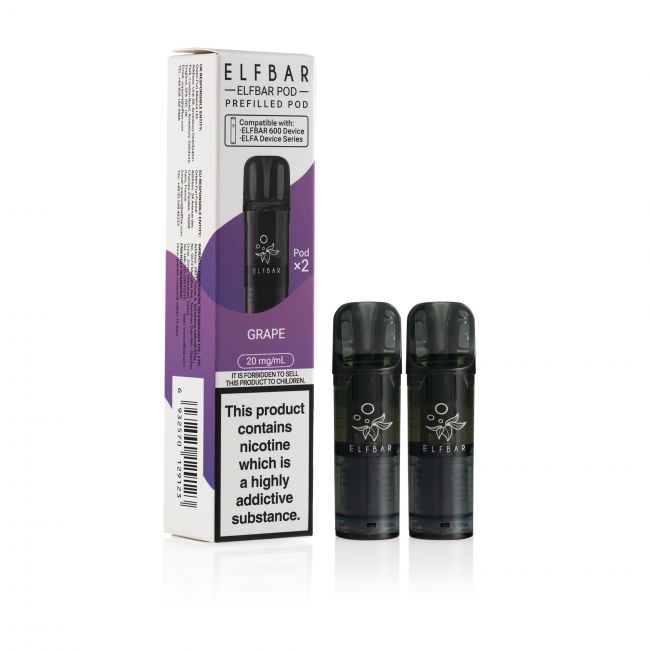 Elf Bar 600 Grape Pods & box