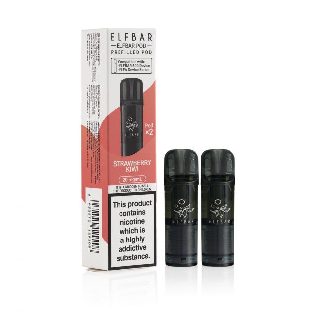 Elf Bar 600 Strawberry Kiwi Pods & box