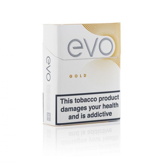 A closed pack of Ploom EVO Gold sticks