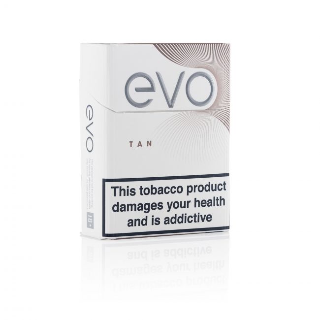 A closed pack of Ploom EVO Tan sticks