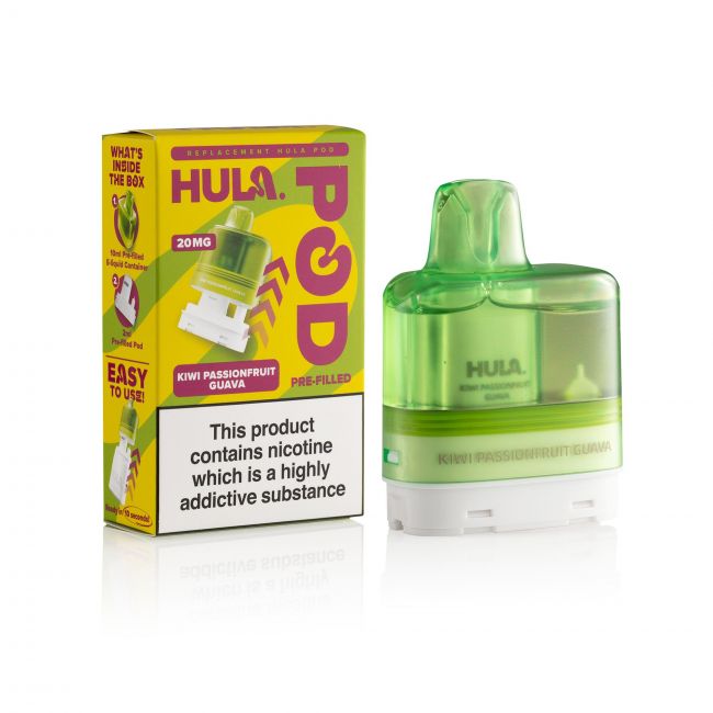 Hula Kiwi Passionfruit Guava box & pod