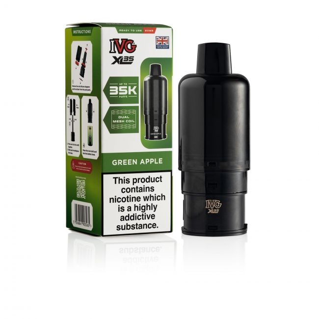 IVG XL35 Green Apple pod & box