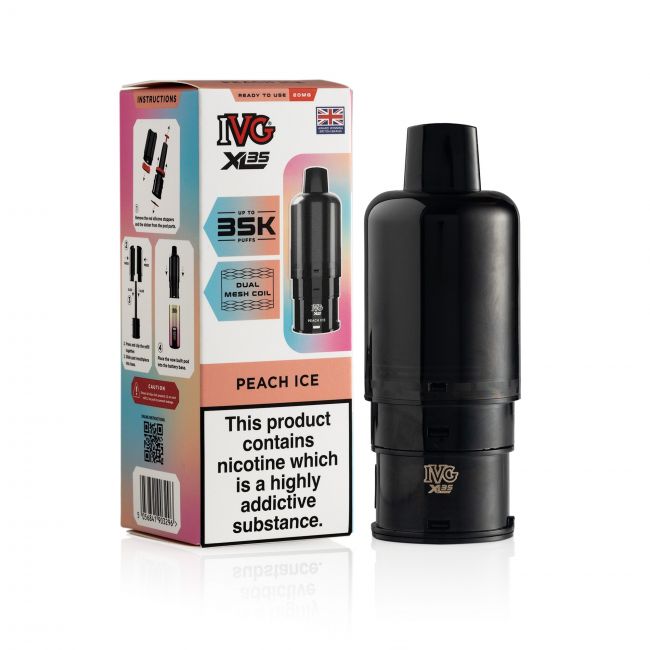 IVG XL35 Peach Ice pod & box