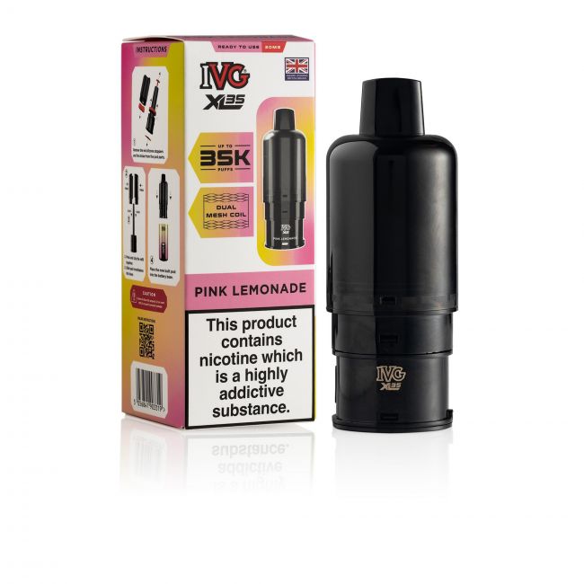 IVG XL35 Pink Lemonade pod & box