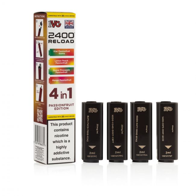 IVG-2400-Reload-4 in 1 Passionfruit Edition