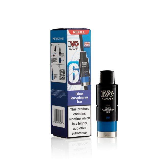 IVG Savr Blue Raspberry Ice box & pod